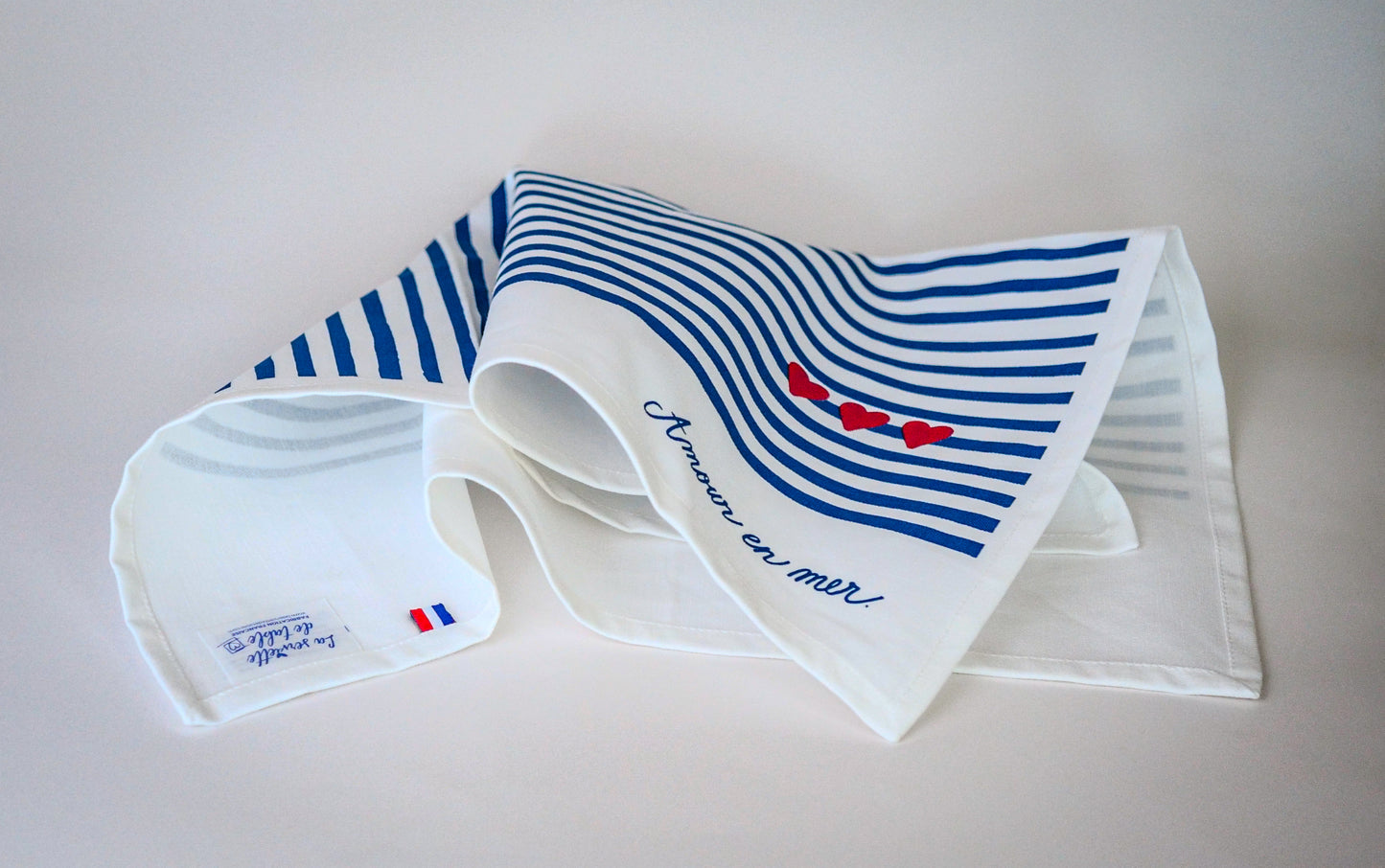 Le coffret de 2 serviettes "Amour en mer"