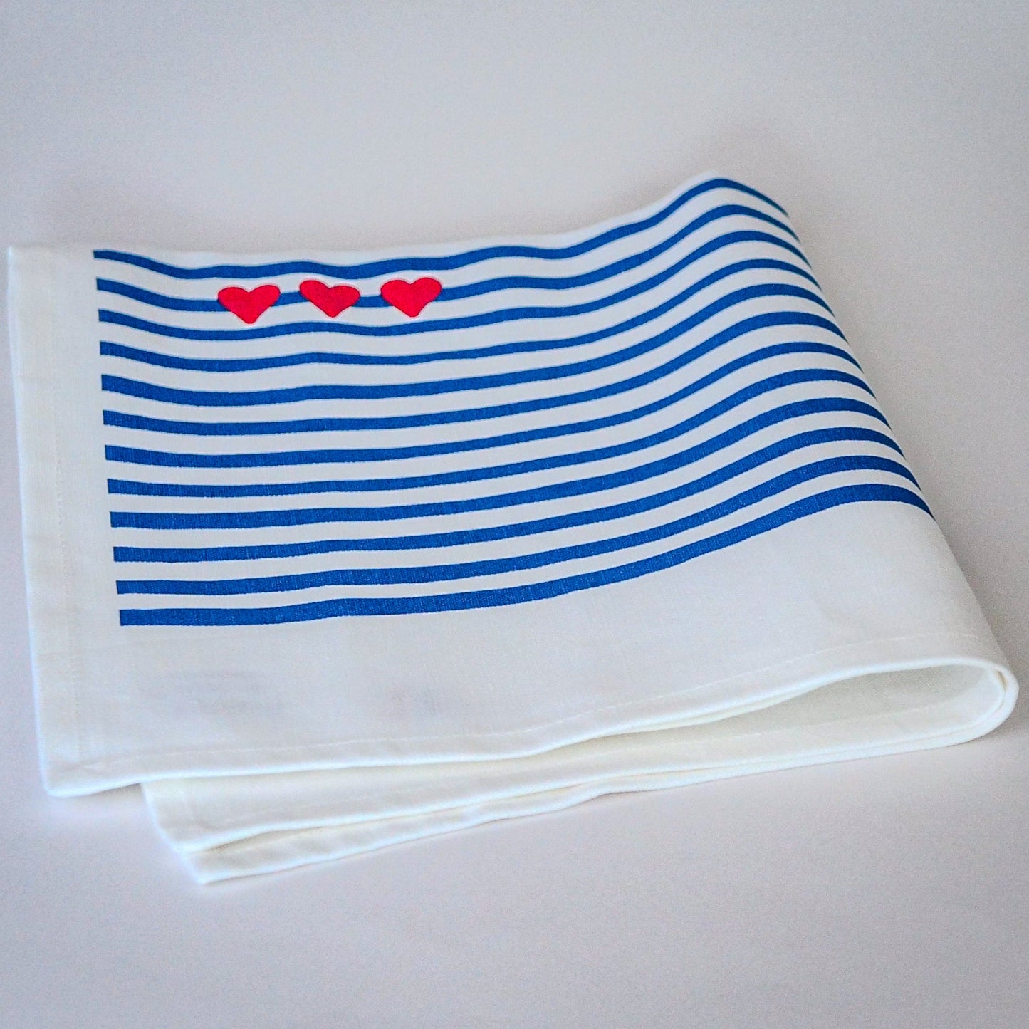 Coffret de 4 serviettes de table - La Serviette de Table - Linge de table -  "Amour en mer"