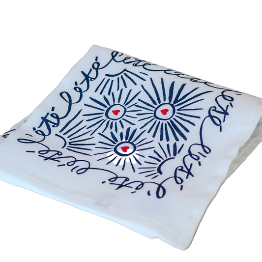 La serviette de table - Linge de table - "Les 4 saisons" de Jana