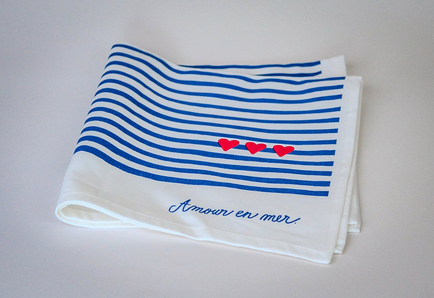 Le coffret de 2 serviettes "Amour en mer"