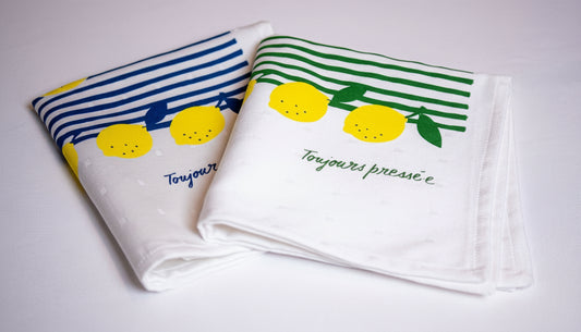 Box de 2 serviettes « citron pressé.e »