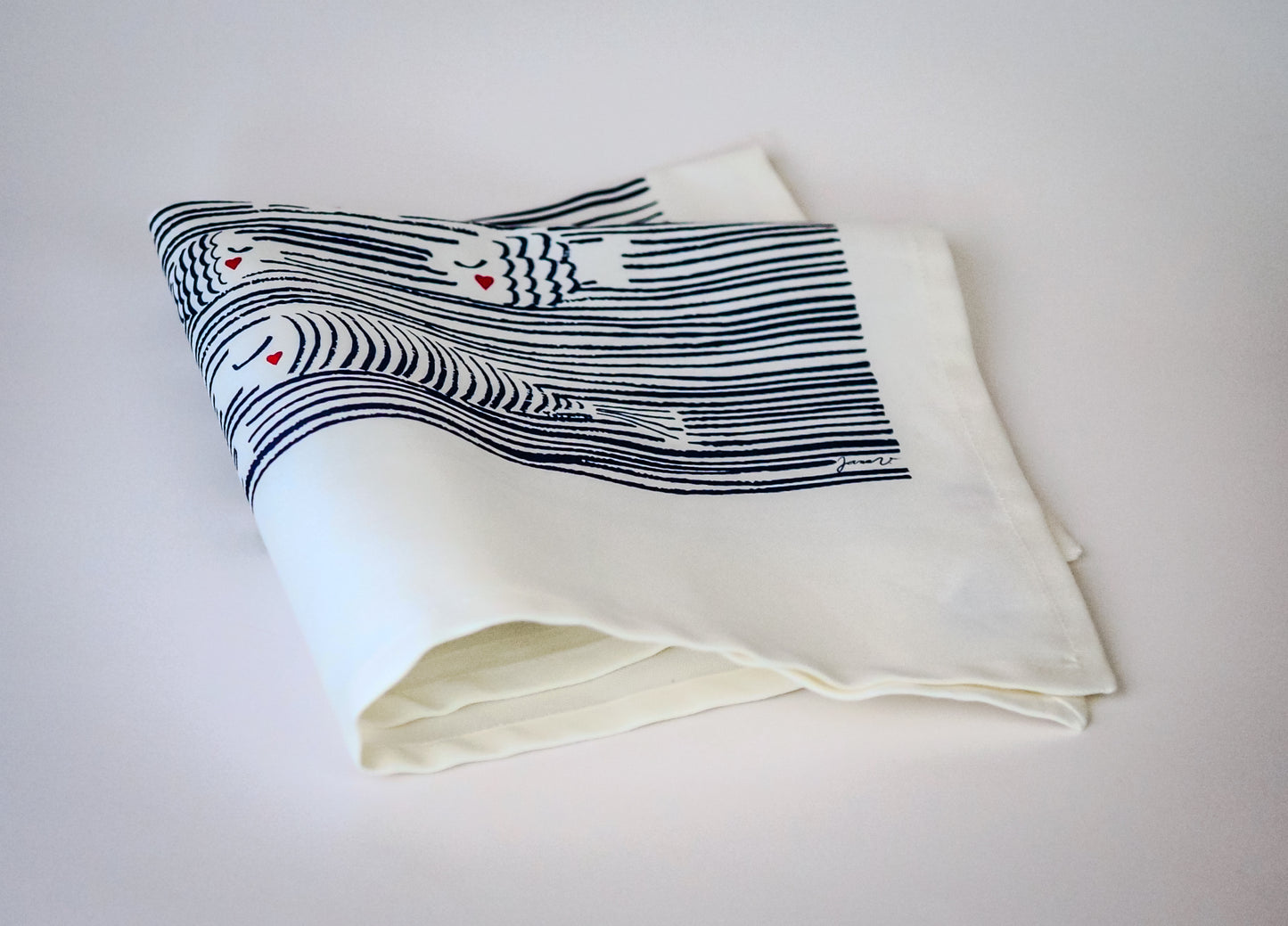 The 4 "Love at the Beach" napkins