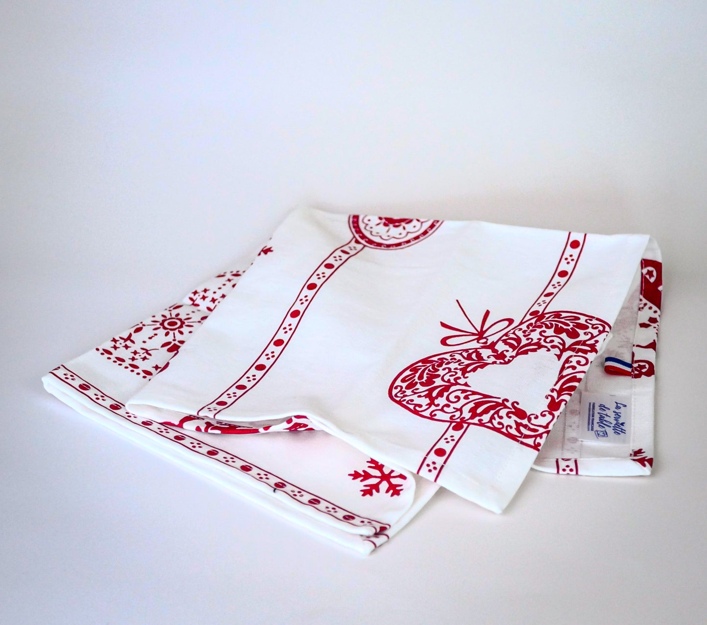 Lot de 4 serviette de table de Noël "Amour" - Linge de table