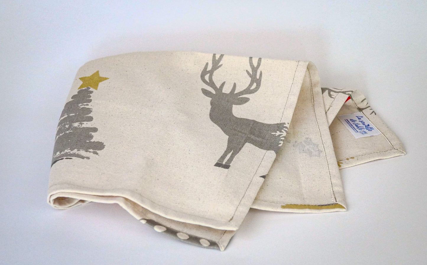 Lot de 4 serviettes de table de Noël "Sapin" - Linge de table