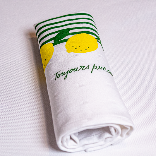 The "squeezed lemon" yellow towel