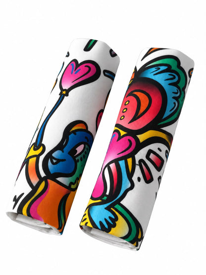 Geschenkset mit 2 Servietten "Eternels Amoureux" Kollaboration Jana | La Serviette de Table