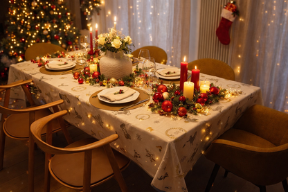 Nappe de Noël "Sapin" - rectangulaire 150 x 200 cm