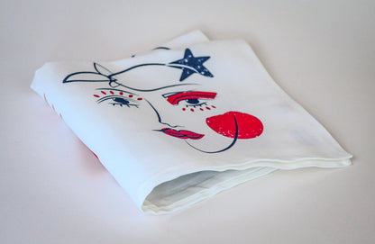 Coffret de 4 serviettes de table "Les âmes sœurs"