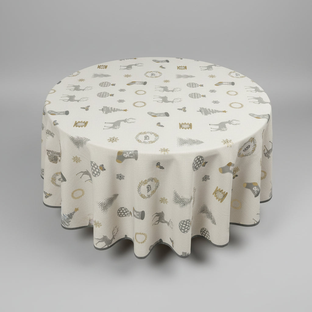 Nappe de Noël « sapin » carrée de 150 x 150 cm