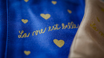 La serviette de table "La vie est belle"