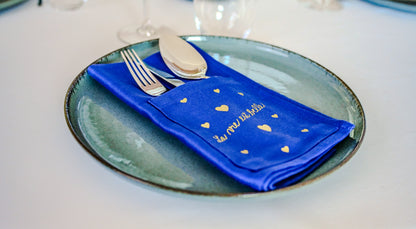 La serviette de table "La vie est belle"