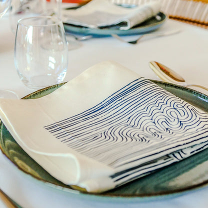 Geschenkset mit 4 Servietten „La Collab avec Jana“ – 4 Motive | Die Stoffserviette