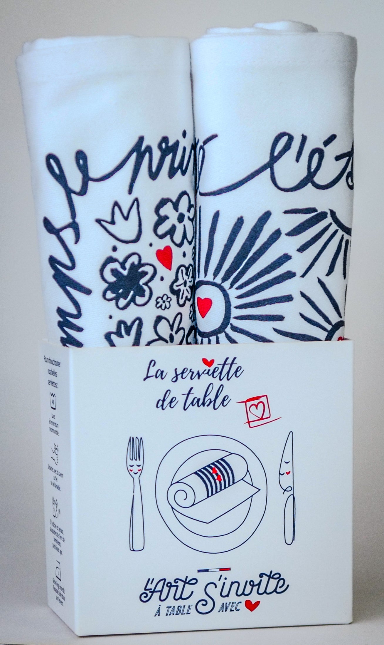 Le coffret de 2 serviettes « Les 4 saisons »