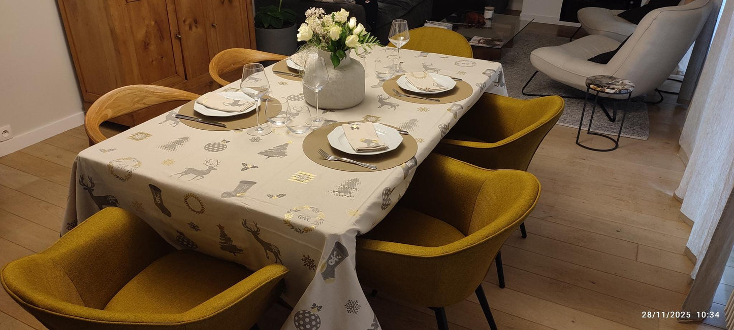 Weihnachtstischdecke "Tanne" rechteckig 150x200 cm | La Serviette de Table