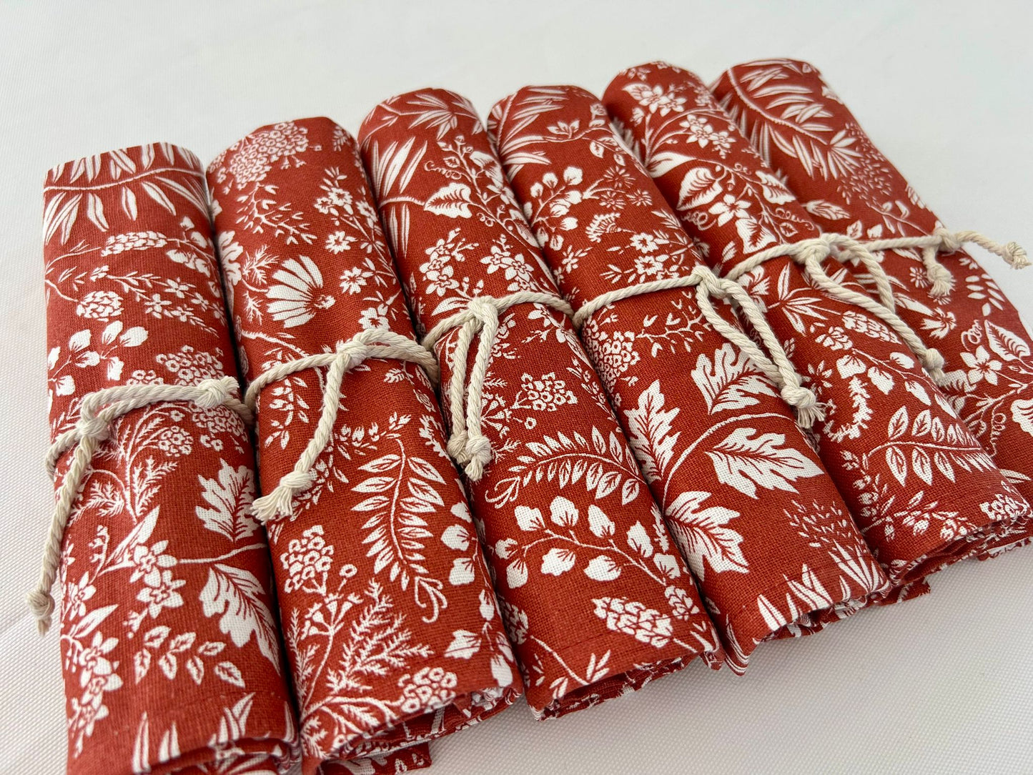 Lot de 6 serviettes "Terracotta" | La Serviette de Table
