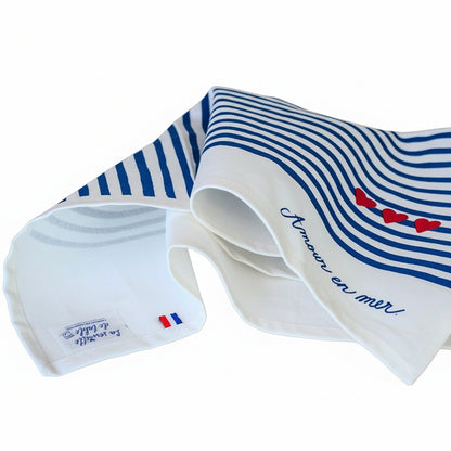 La serviette de table "Amour en Mer" - La Serviette de Table