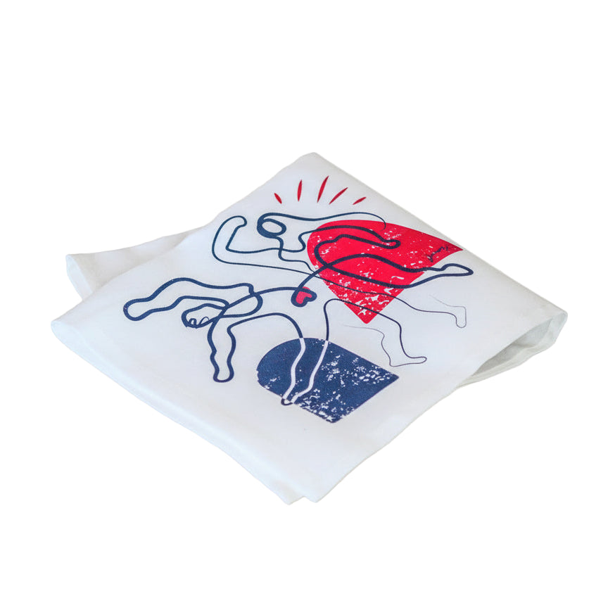 Serviette de table "Ames soeurs"