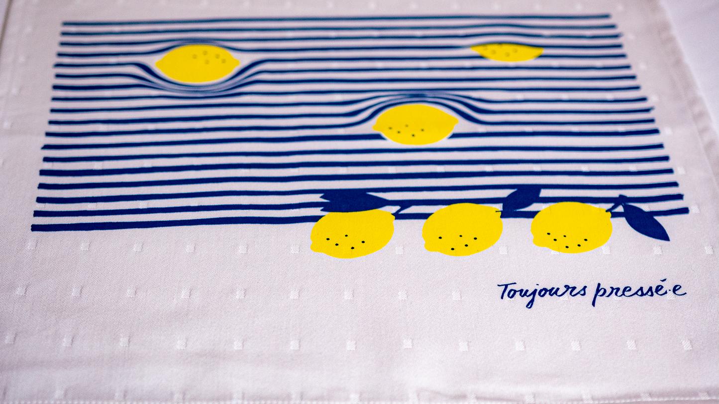 The "squeezed lemon" yellow towel