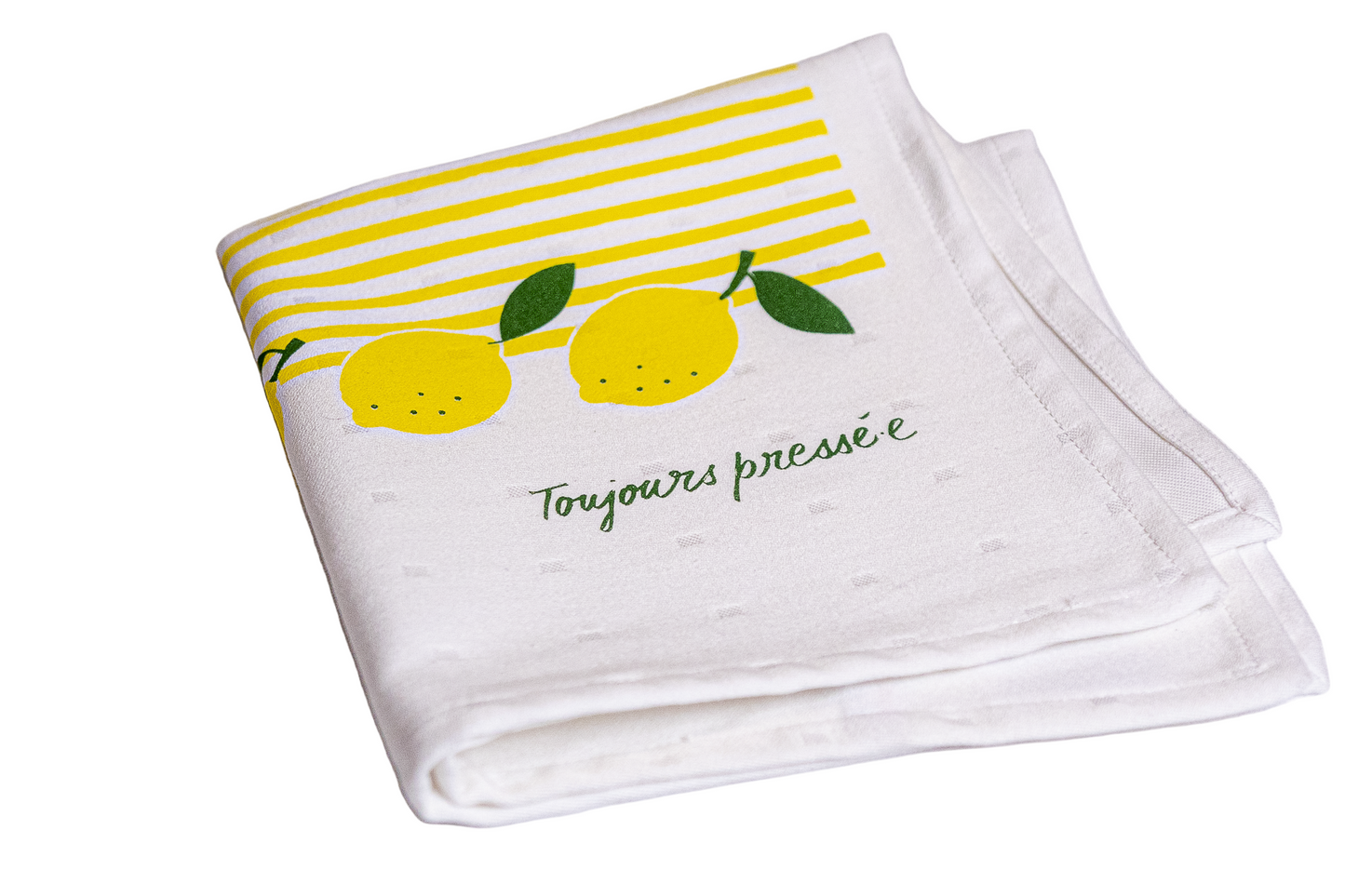La serviette « citron pressé.e » jaune