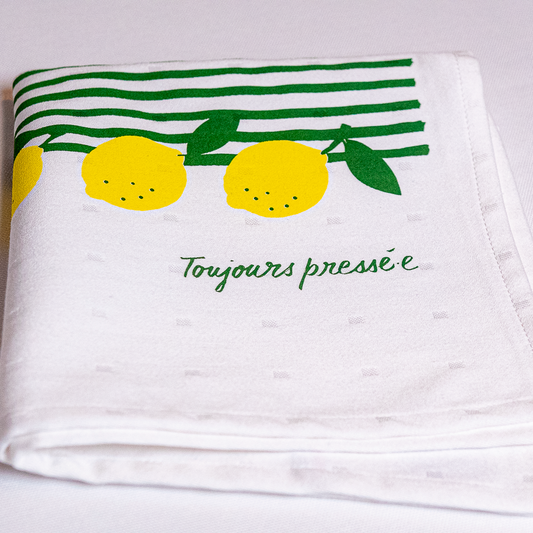 The "squeezed lemon" yellow towel