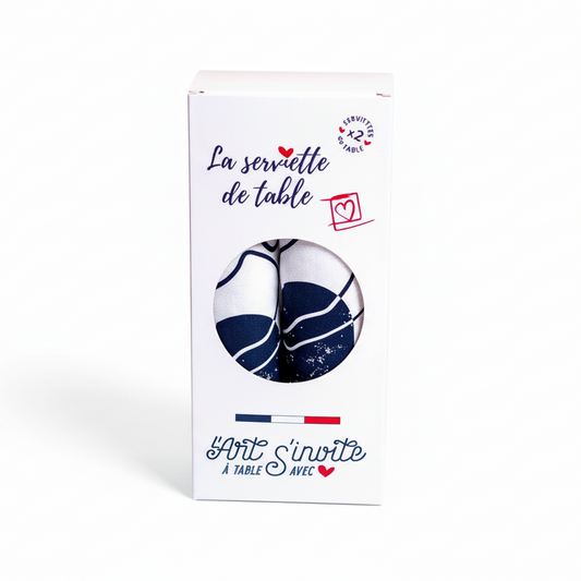 Coffret 2 serviettes "Ames Sœurs" Collab Jana | La Serviette de Table