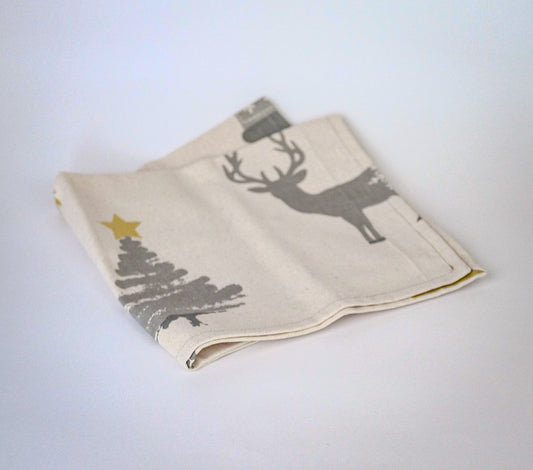 Lot de 4 serviettes de table de Noël "Sapin" - Linge de table