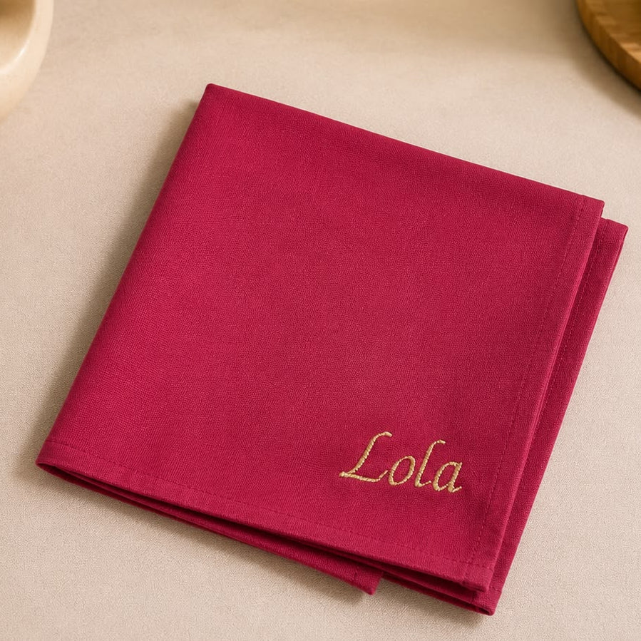Serviette de table brodée - La Serviette de Table