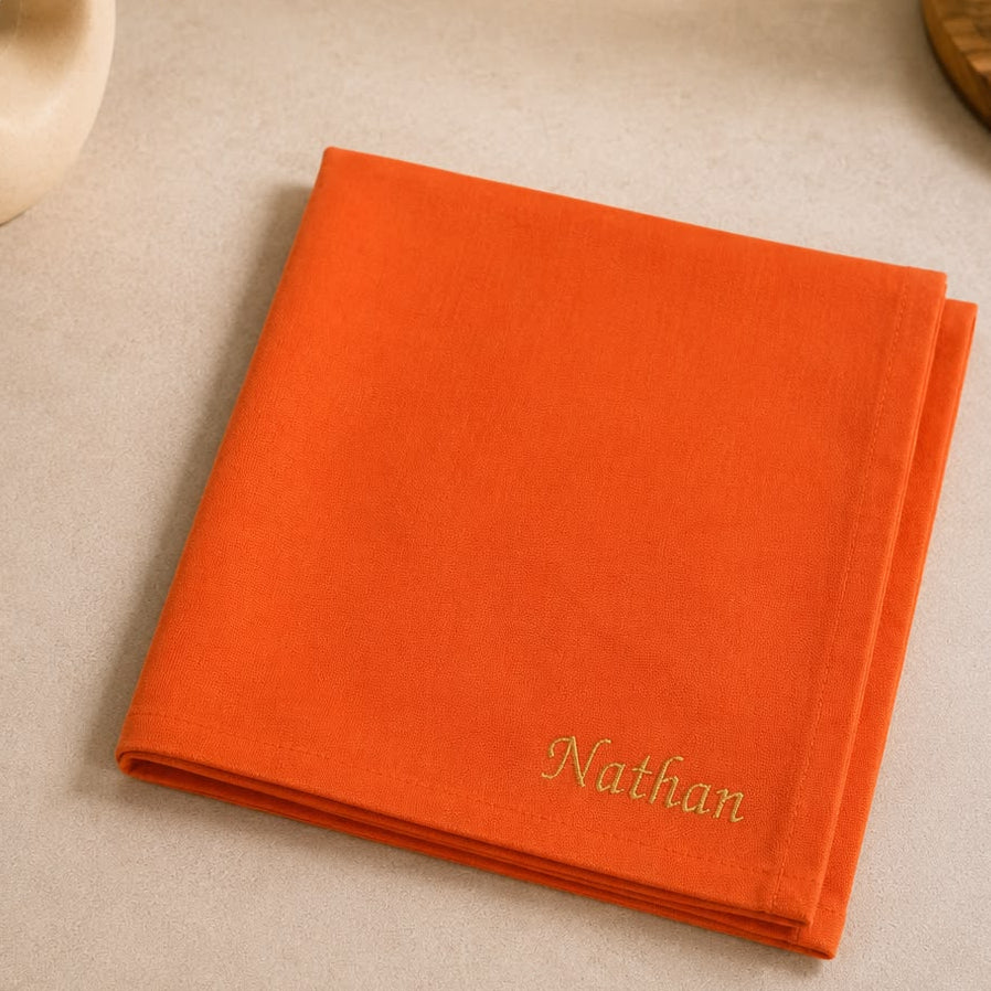 Serviette de table brodée - La Serviette de Table